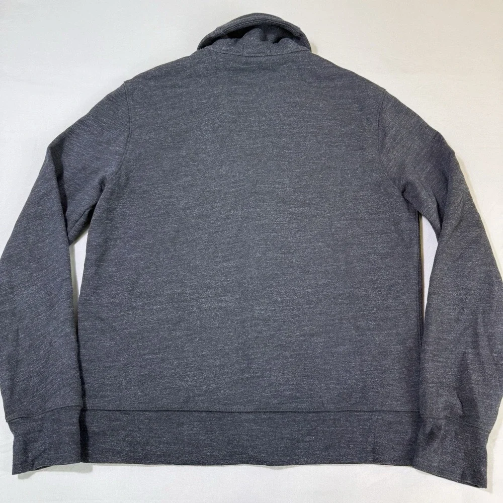 Polo Ralph Lauren Sweater Men's Size Medium Shawl Collar Cardigan Grey Button Up